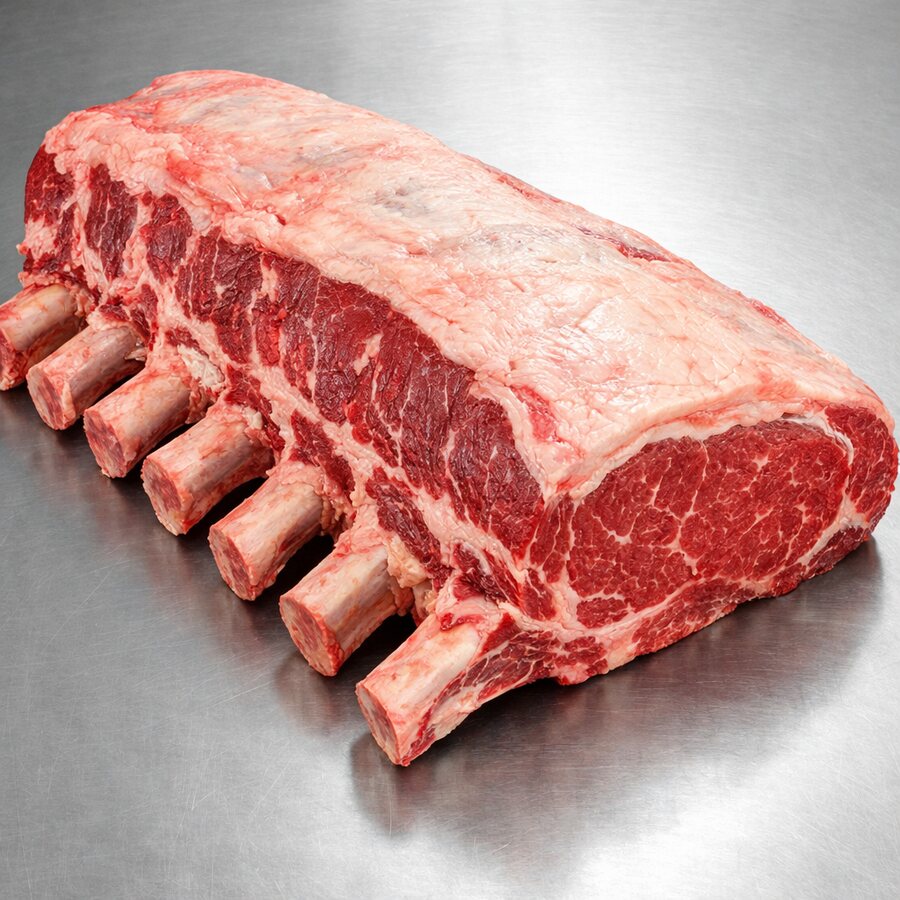 Whole beef rib primal